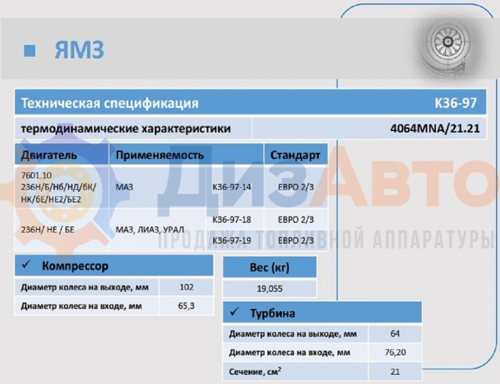 Турбокомпрессор К36-97-14